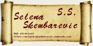 Selena Škembarević vizit kartica